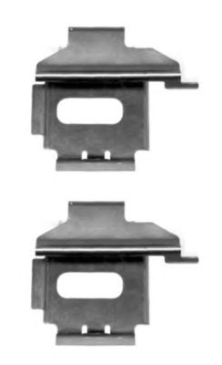 HELLA PAGID 8dz355203521 -  Комплектующие, колодки дискового тормоза
